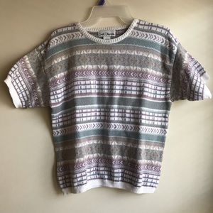 Cotton Short Sleeve Sweater
